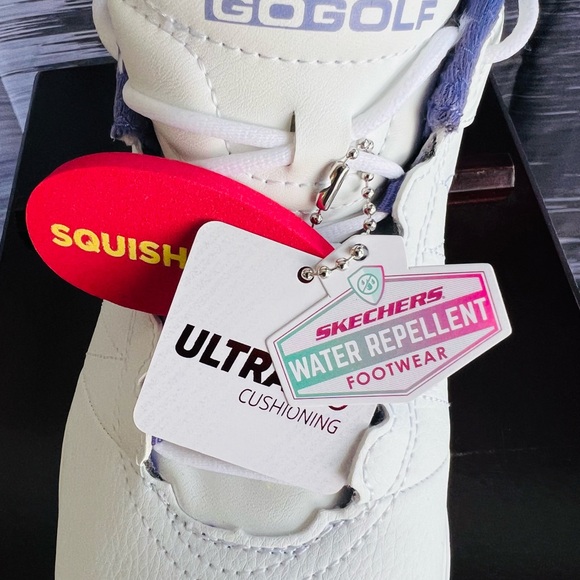 New Skechers Womens GO GOLF Pivot Golf Shoes White/Purple  8.5 or 9 available - Picture 4 of 8